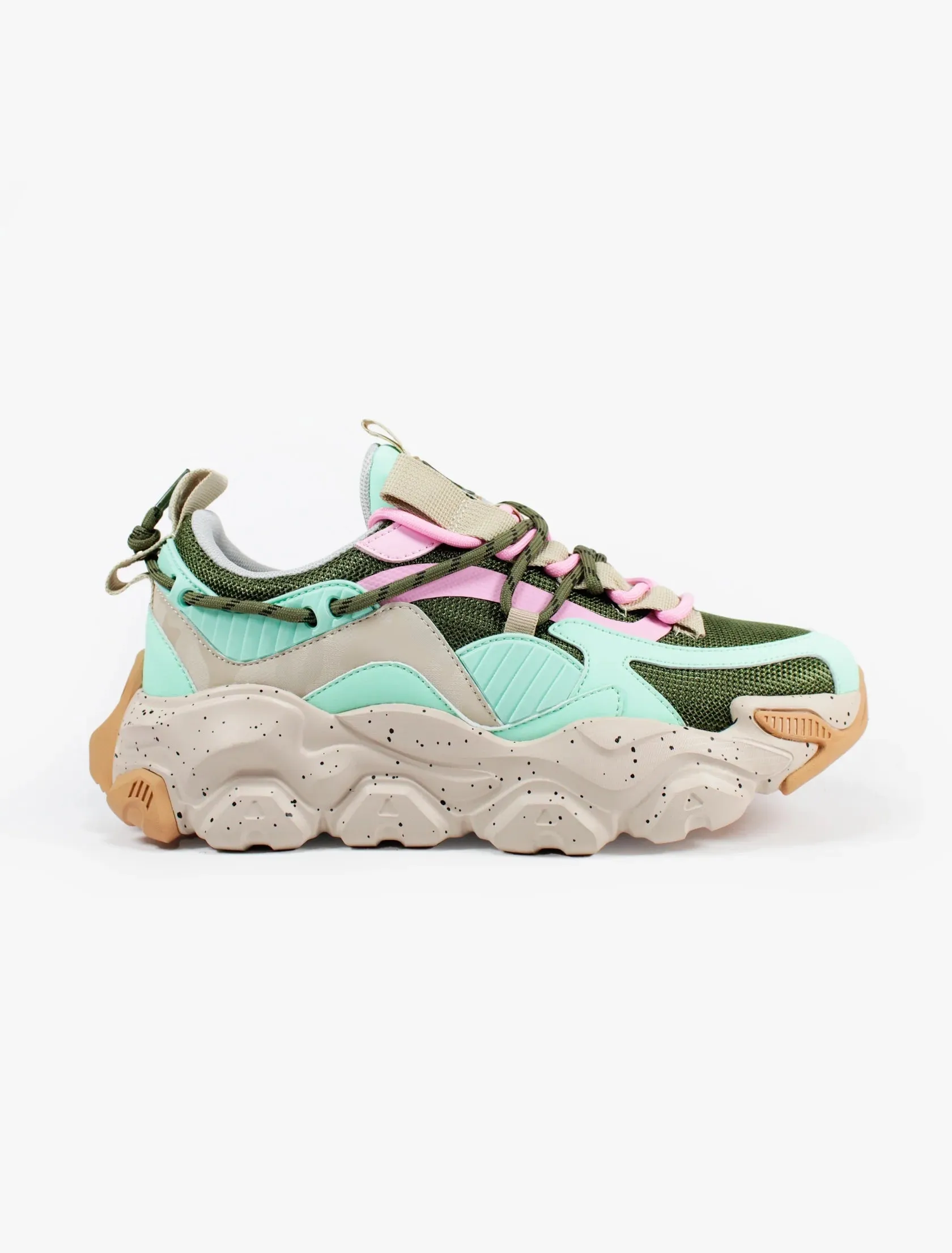 Javi Cited Sneaker TQS/PNK/GRN