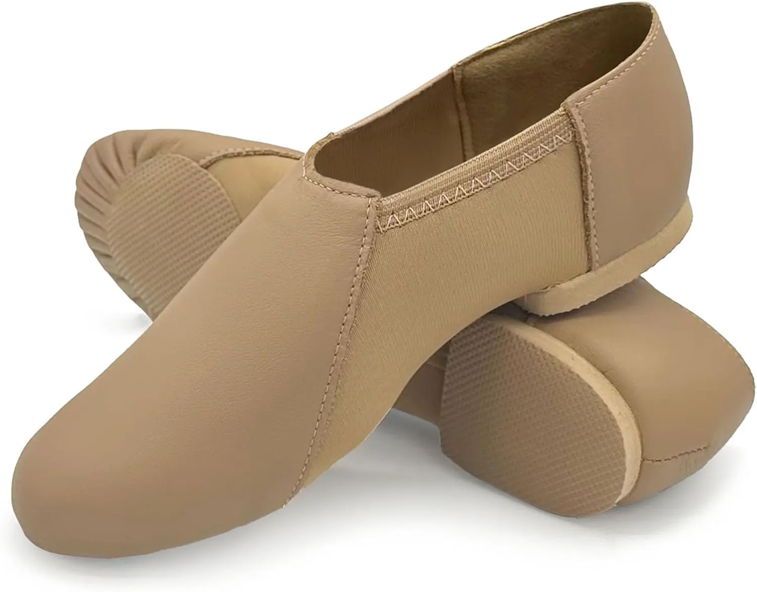 Jazz Leather Shoe with Arch Hugging Neoprene - JZ43 Java