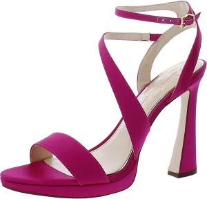 Jessica Simpson Womens Friso Buckle Ankle Strap Pumps