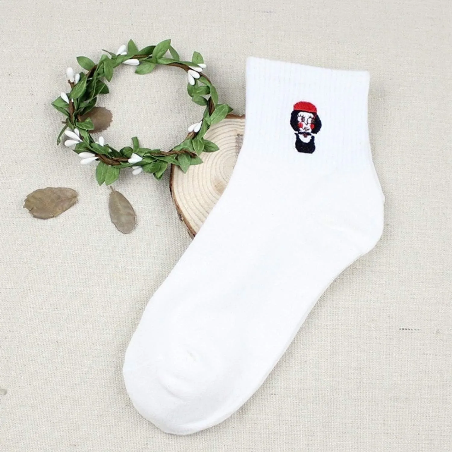 Jinny's Shoppe Women’s Novelty Cute Crew Socks – 4/5 Pairs Colorful Soft Cozy Lovely Cotton Socks for Everyday Casual Wear