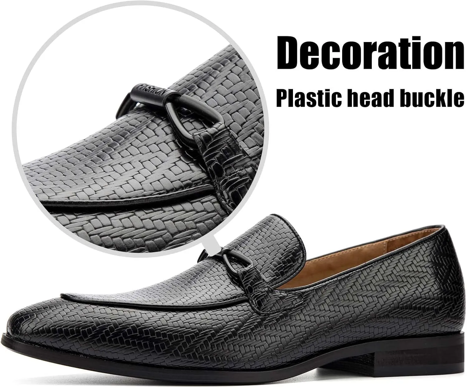 JITAI Mens Loafers Shoes Slip On Driving Shoes Casual Dress Loafer Business Fashion Shoes
