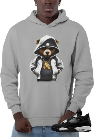Jordan 4 White Thunder Men's Hoodie To Match Sneakers