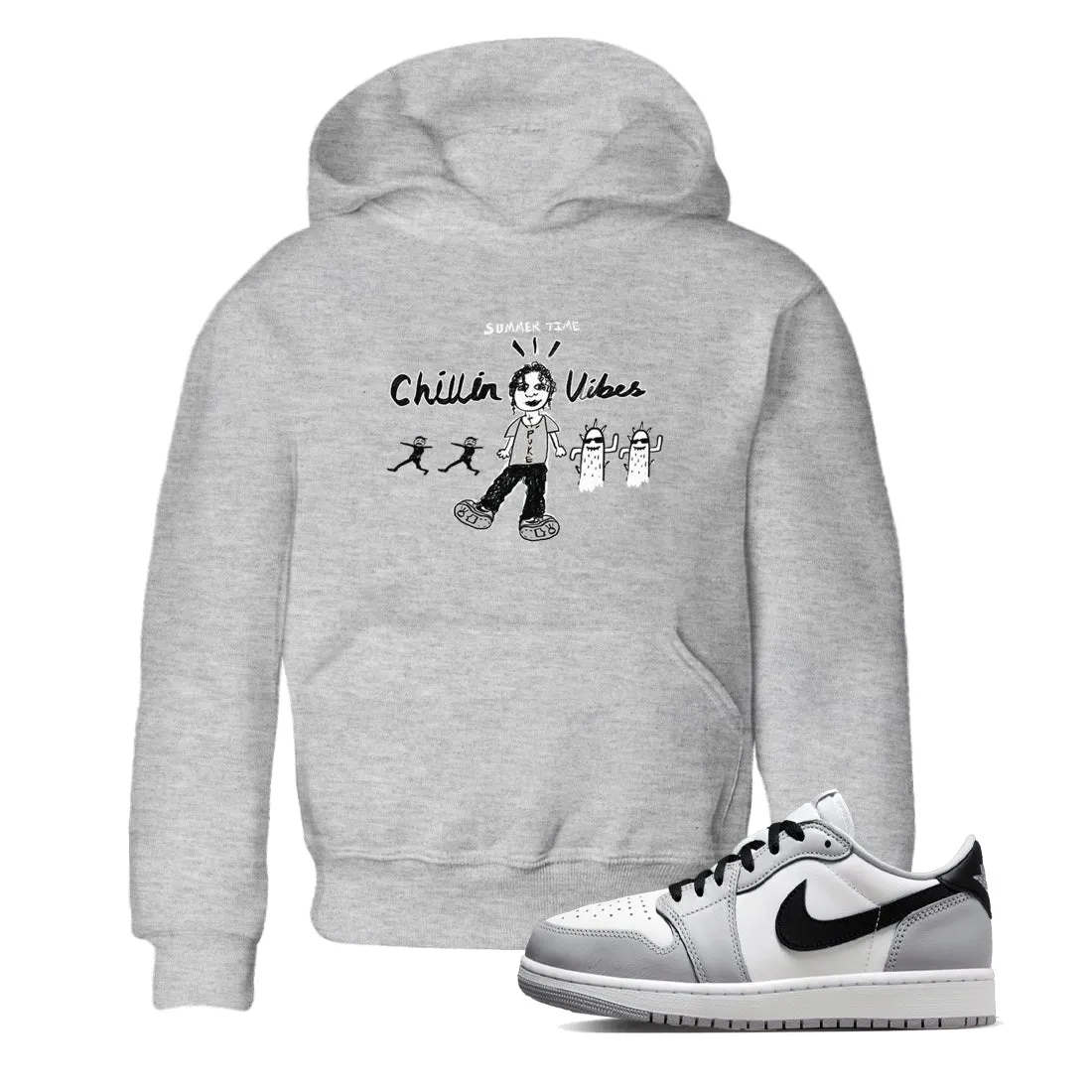 Jordan Sneaker Hot item Vibes 1 Kids Chillin - Air Grey Tees Refined SNRT Wolf