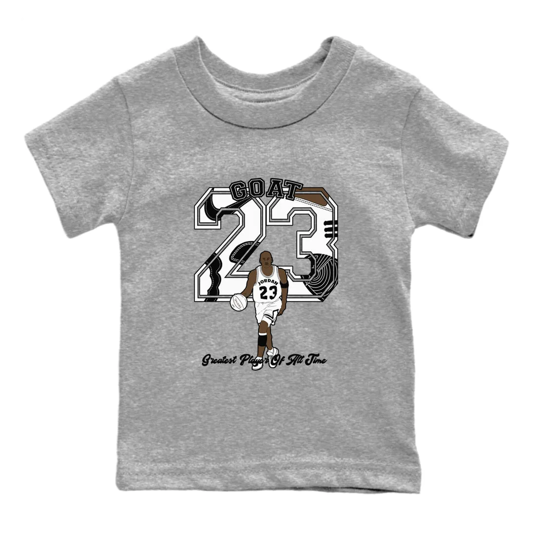 Jordan Wide assortment Player 1 - Sneaker Mocha Tees Air Instant access SNRT Kids Goat