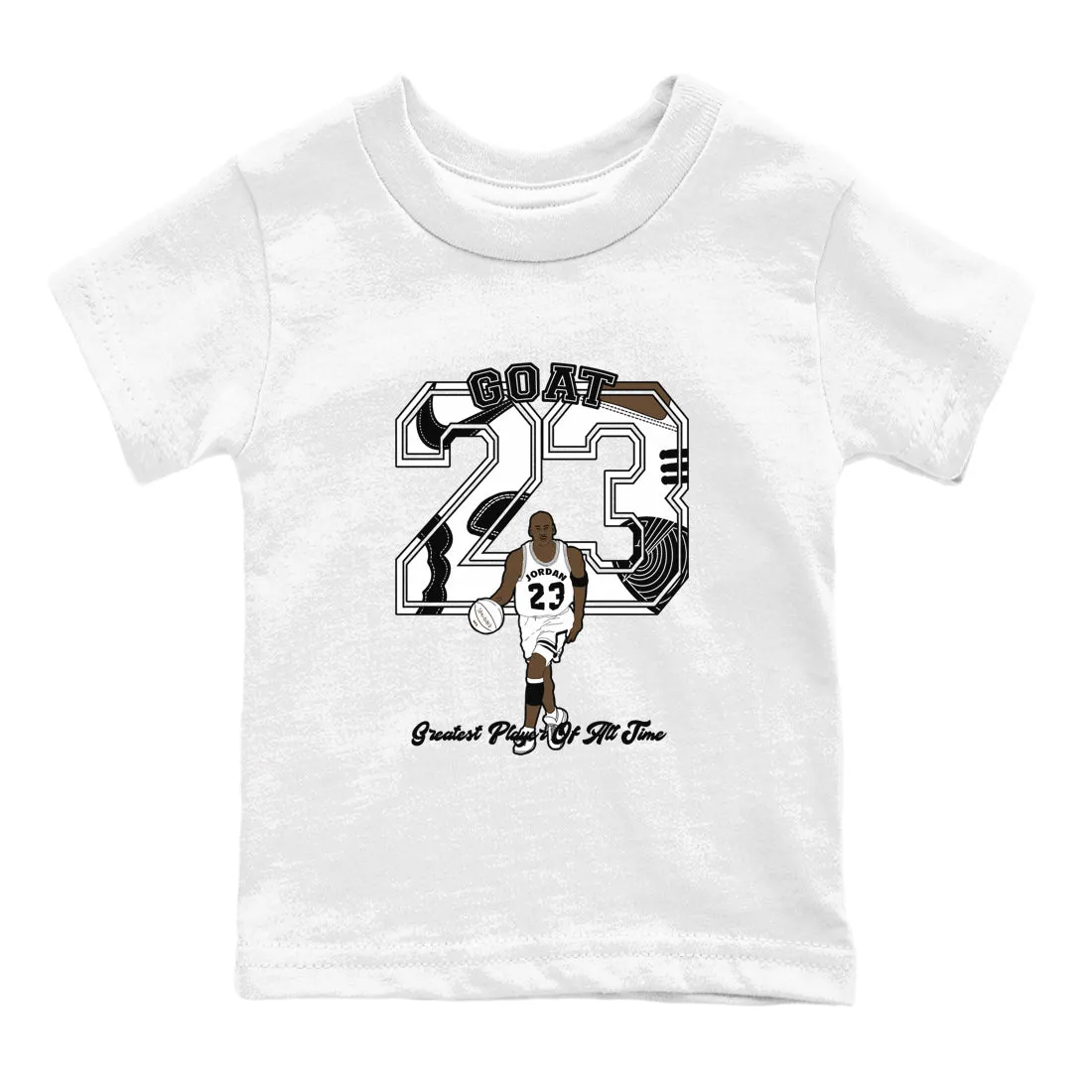 Jordan Wide assortment Player 1 - Sneaker Mocha Tees Air Instant access SNRT Kids Goat