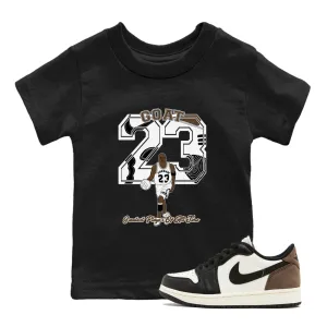 Jordan Wide assortment Player 1 - Sneaker Mocha Tees Air Instant access SNRT Kids Goat
