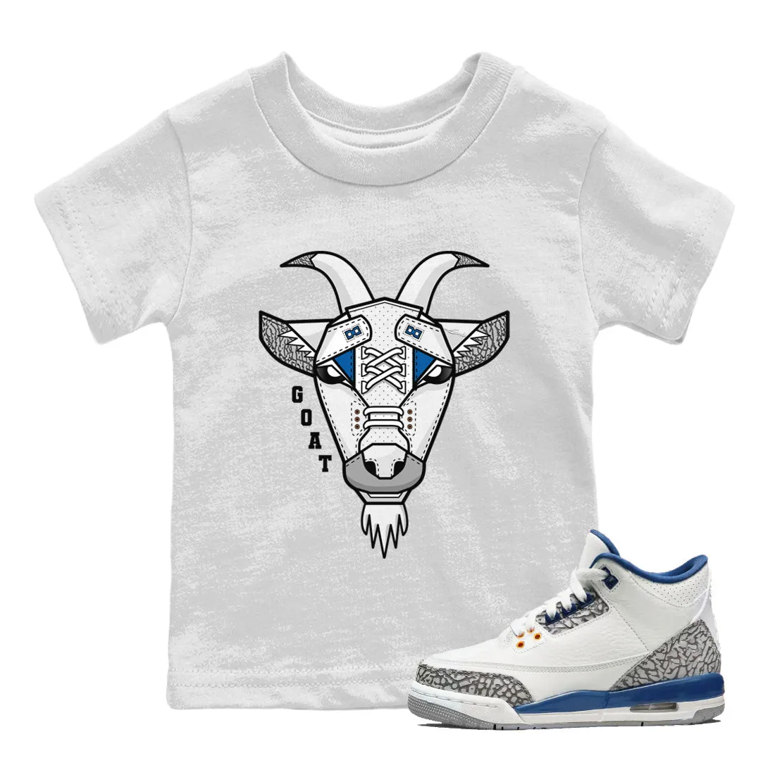 Jordan Wizards Professional service Air Kids 3 Trendy Face - Goat Tops
