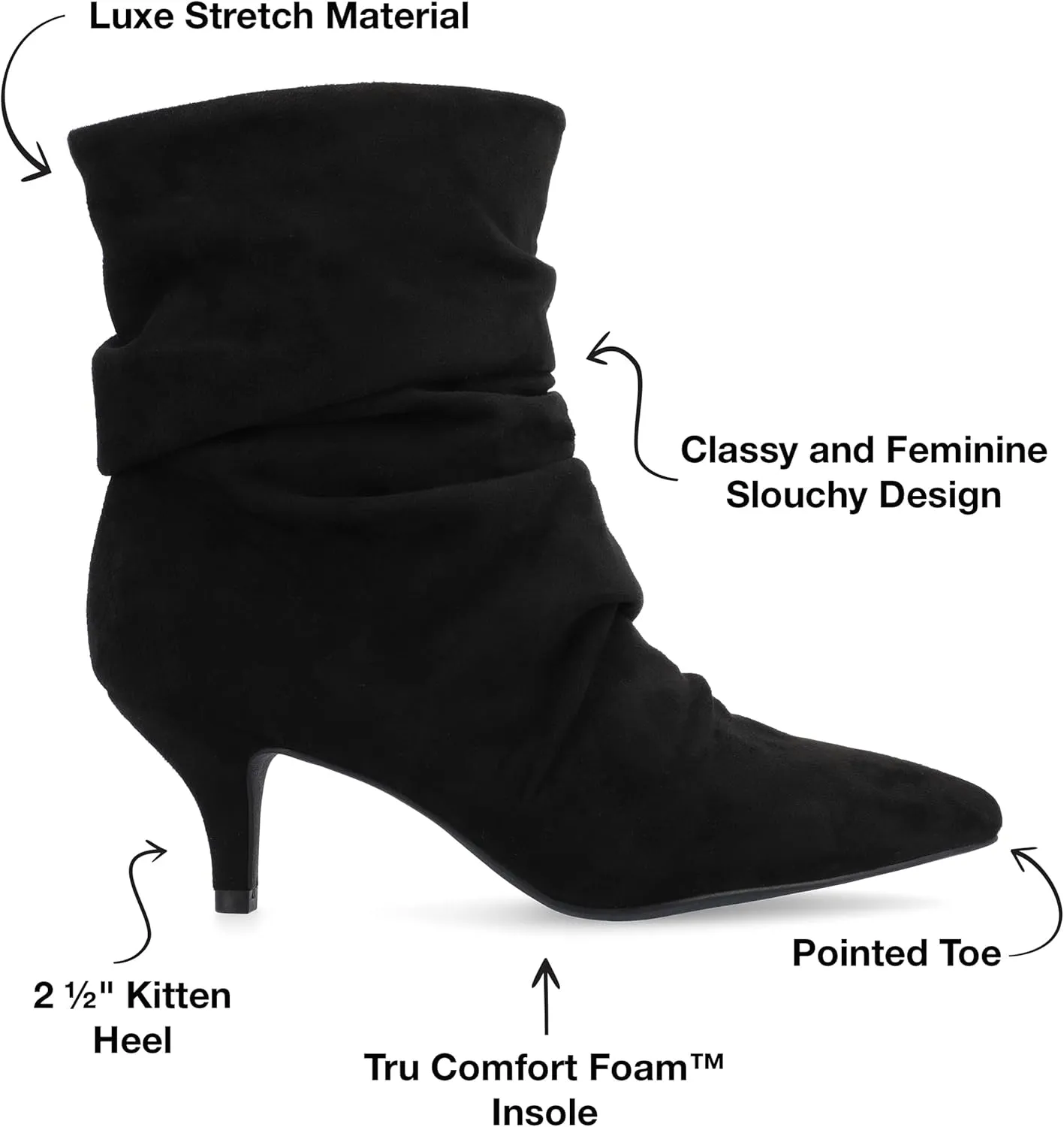 Journee Women's Comfort Foam Jo Booties