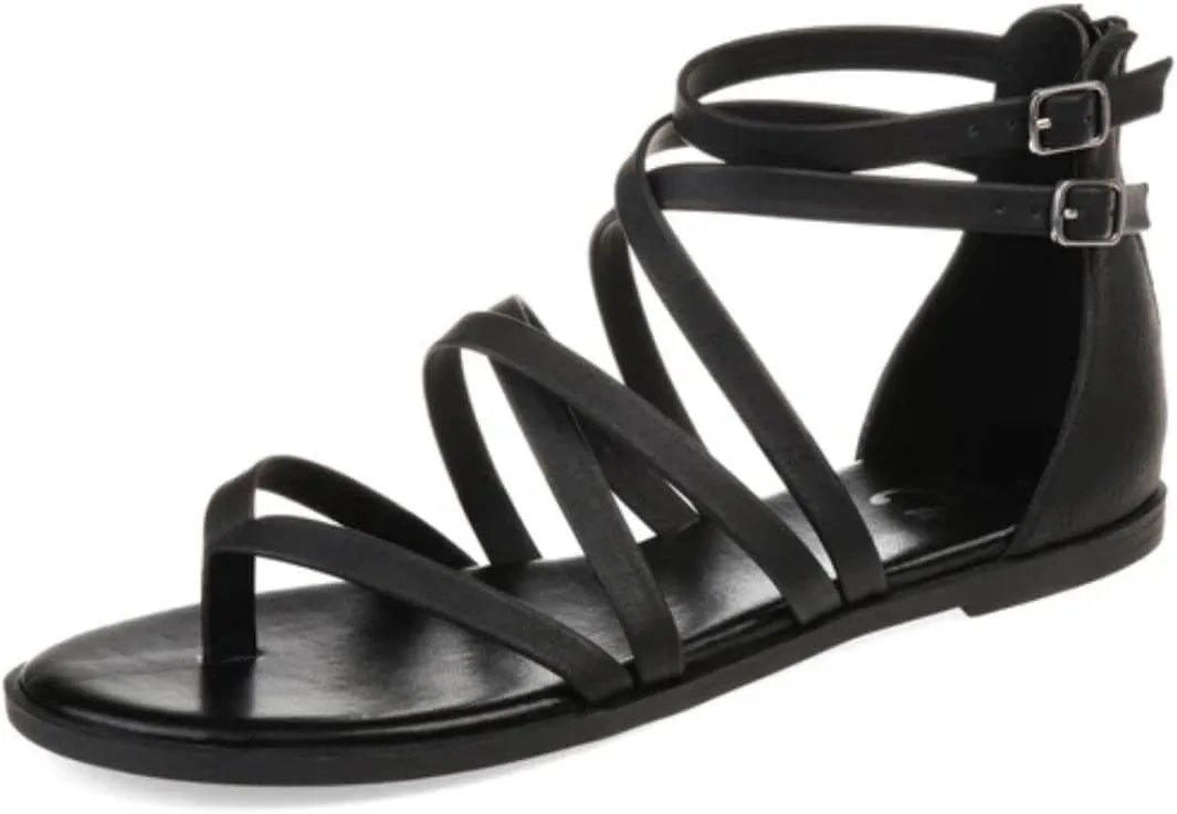 Journee Womens Zailie Tru Comfort Foam Flat Sandals