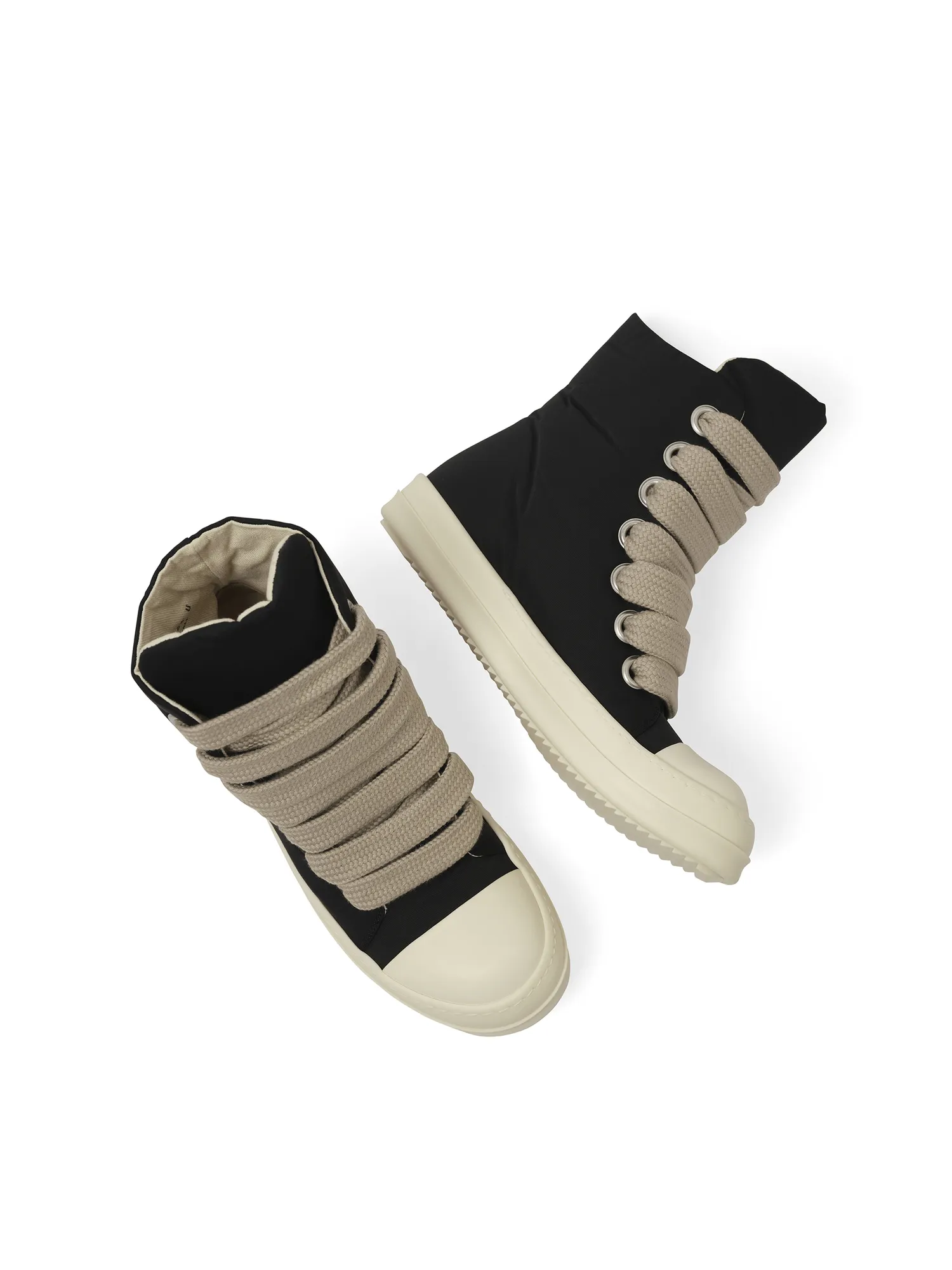 Jumbo Lace Puffer Sneaker in Black/Milk