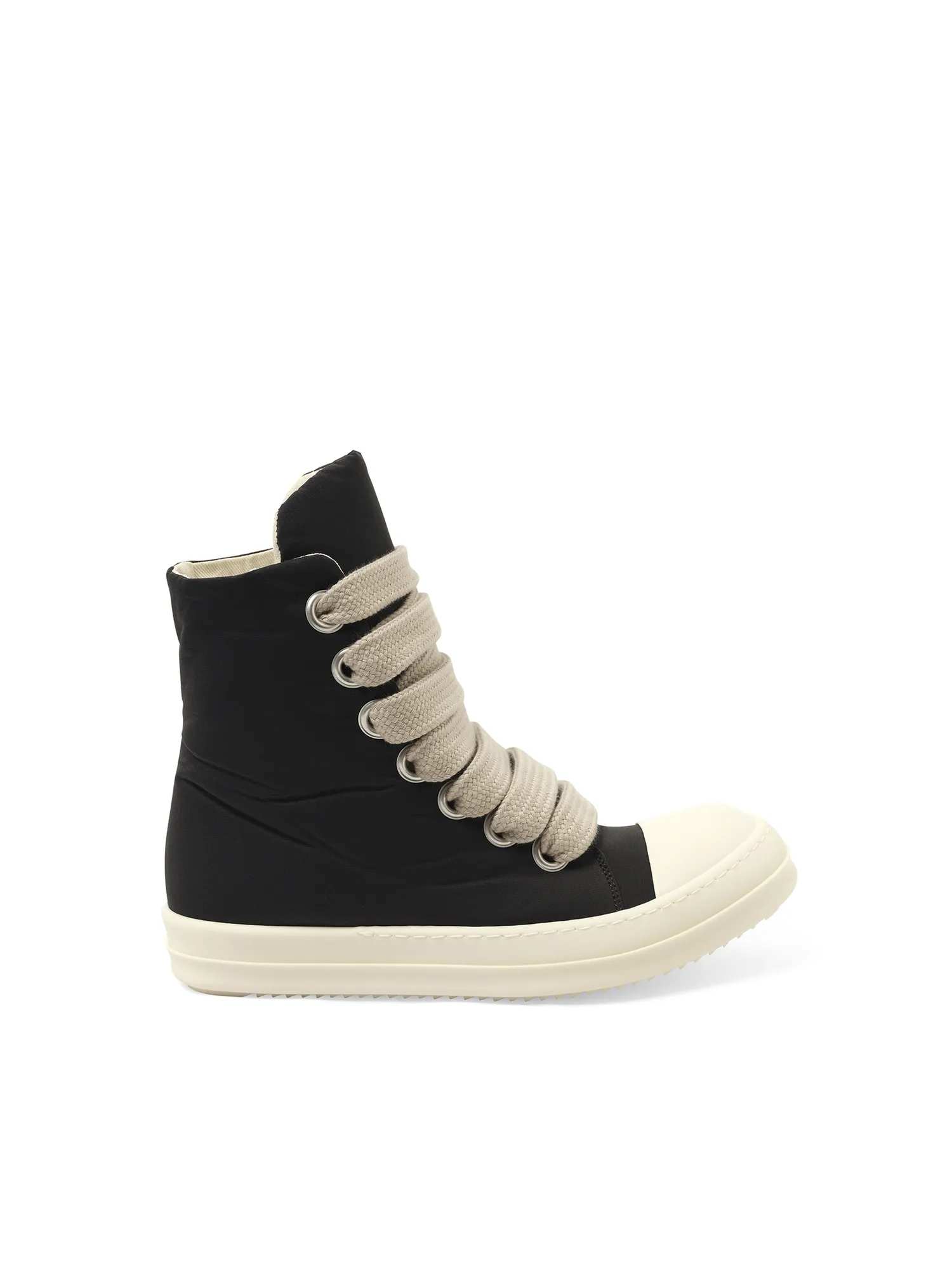 Jumbo Lace Puffer Sneaker in Black/Milk