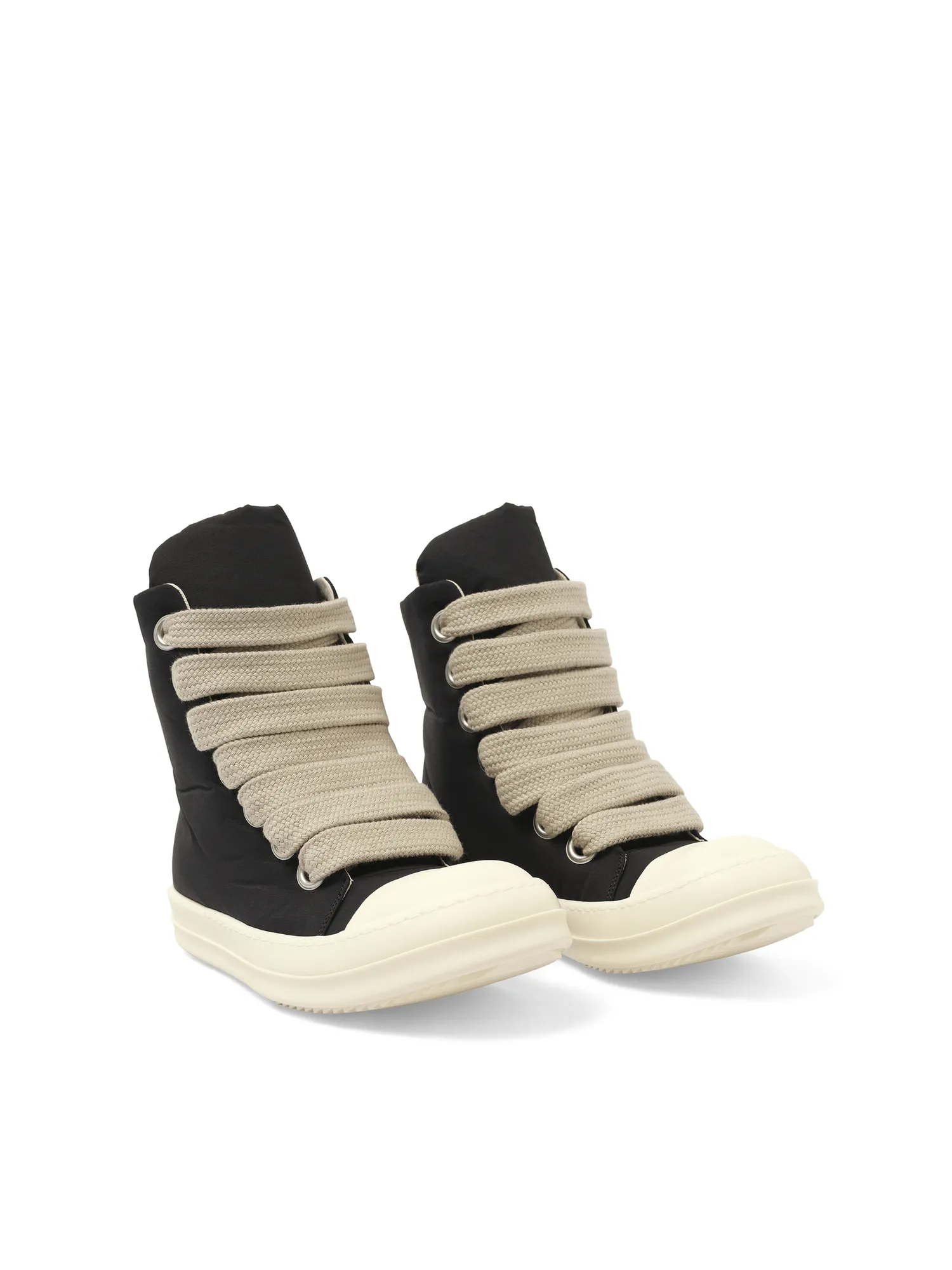Jumbo Lace Puffer Sneaker in Black/Milk