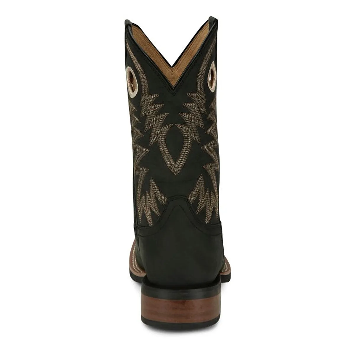 Justin Back Men Footwar Cowboy/Western Show Stopper 11" Western Color Black (#FN7122)