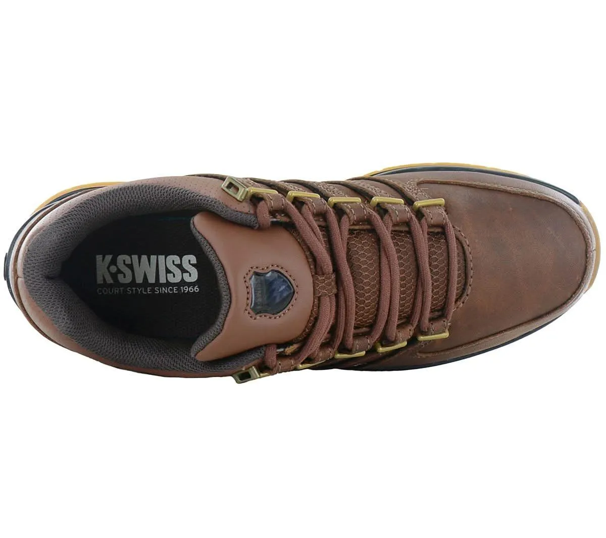 K-Swiss Classic RINZLER - Herren Sneakers Schuhe Leder Braun 01235-201-M