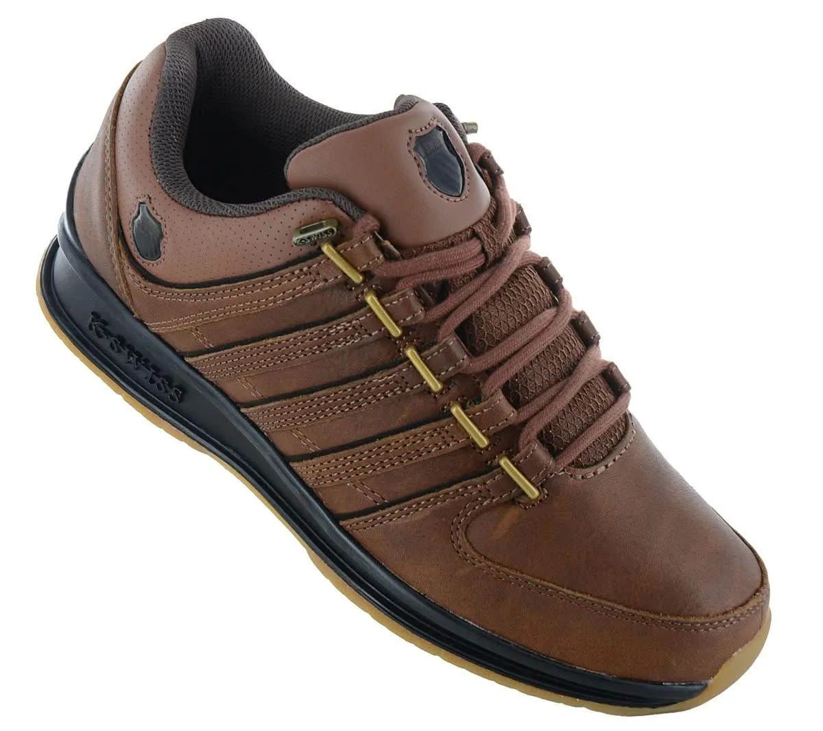 K-Swiss Classic RINZLER - Herren Sneakers Schuhe Leder Braun 01235-201-M