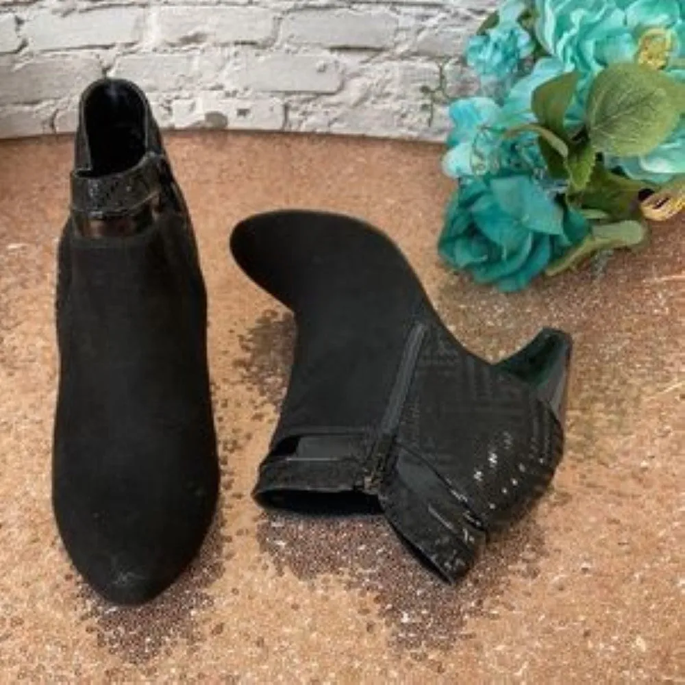 Karen Scott Black Cahleb Dress Booties 5M