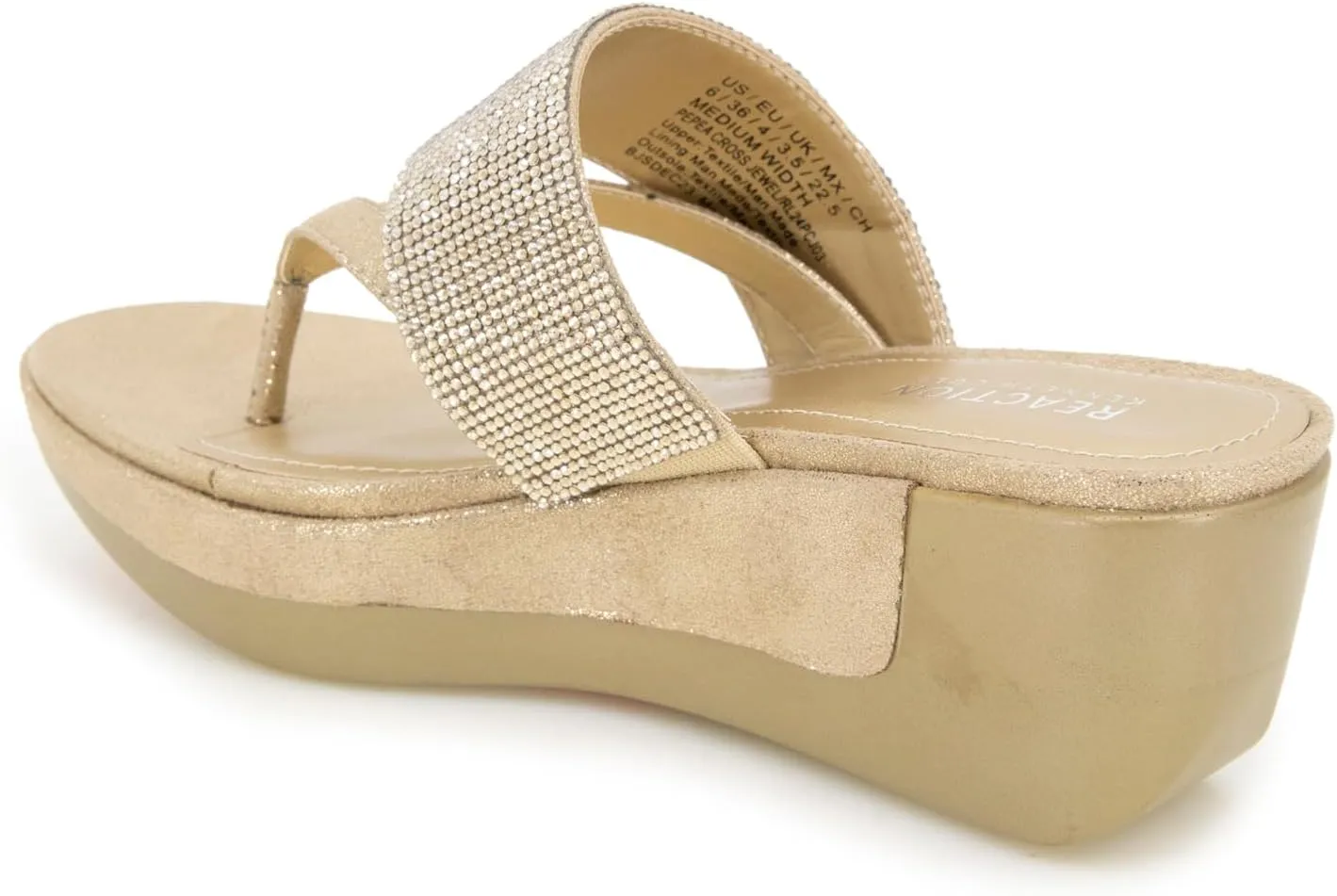 Kenneth Cole REACTION Women's Pepea Cross Jwl Wedge Sandal