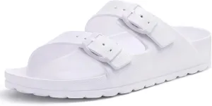 KIDMI Women's Comfortable EVA Sandals with Medium Arch Support, Adjustable Buckle Summer Beach Slide Sandal