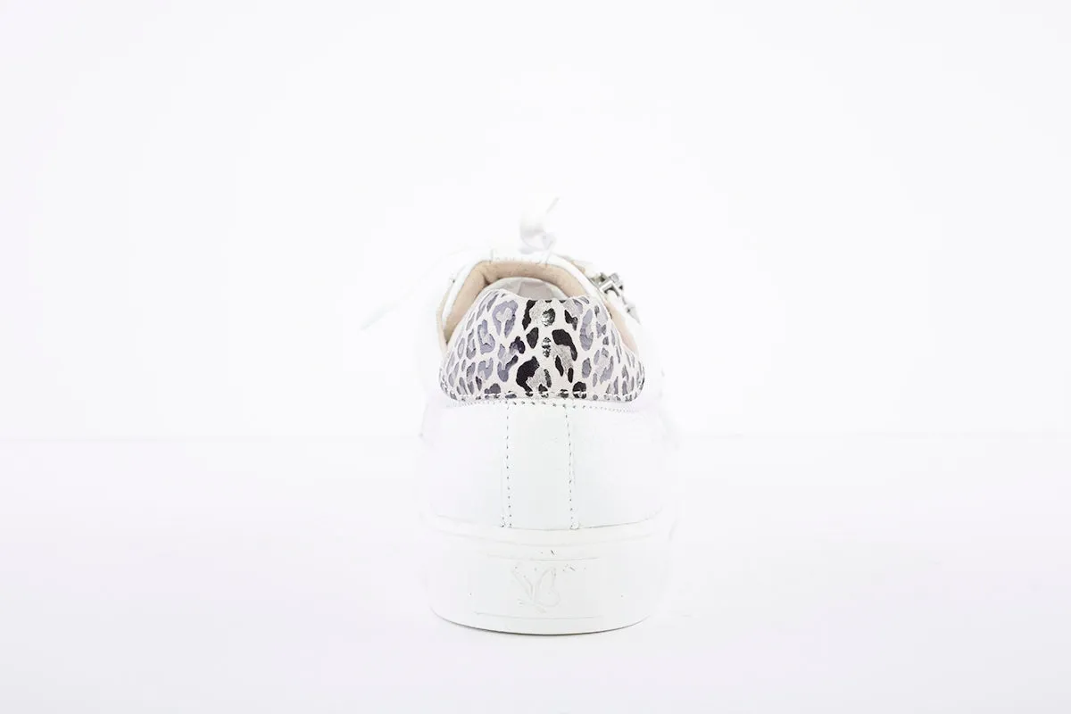 LDS LACED SHOE - WHITE LEATHER