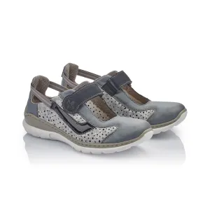 LDS STRAP WALKING SHOE - BLUE