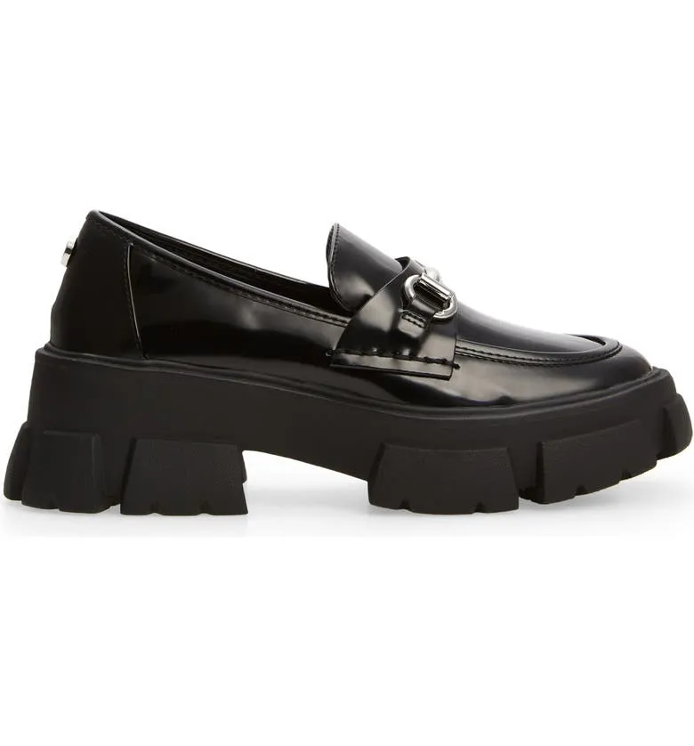 Leather Trifecta Low Heeled Complete collection 90's Platform Loafer Madden Chunky Steve Black No-hassle returns Retro
