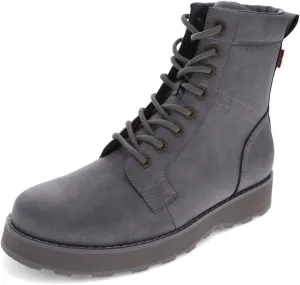 Levi's Mens Greyson UL Vegan Leather Lace Up Rugged Casual Boot, Grey Mono, 10 M