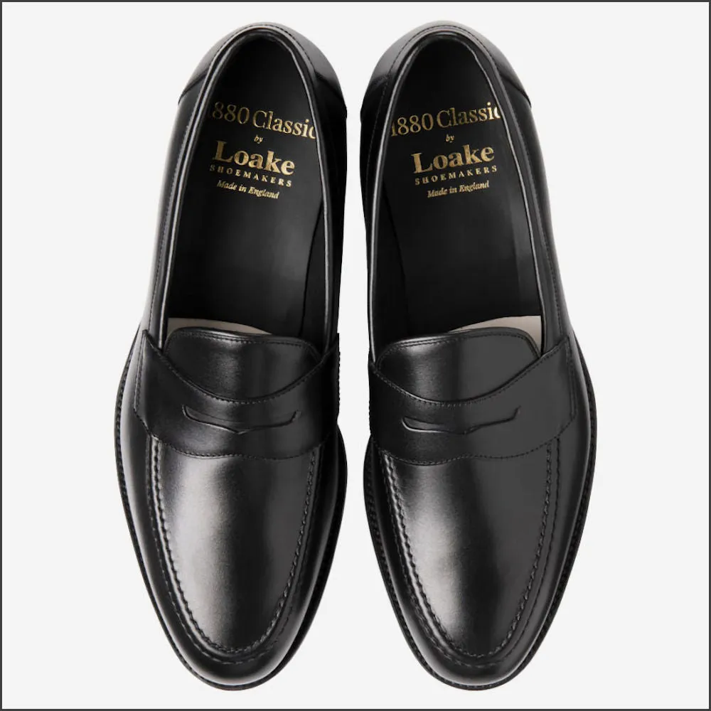 Loake Hornbeam Carbon Black Loafer@