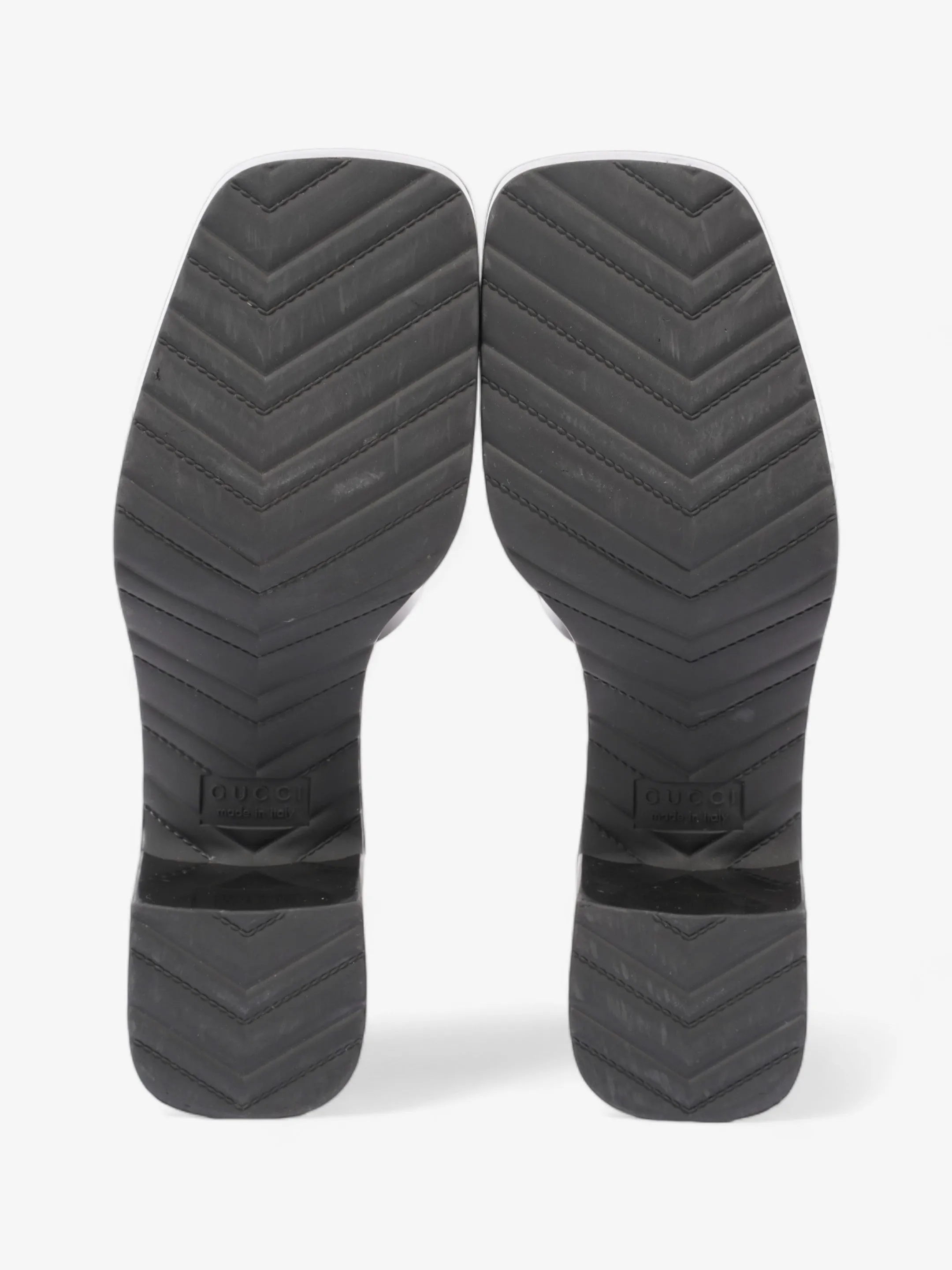 Logo Platform Slide Sandal 40mm Black Rubber EU 38 UK 5