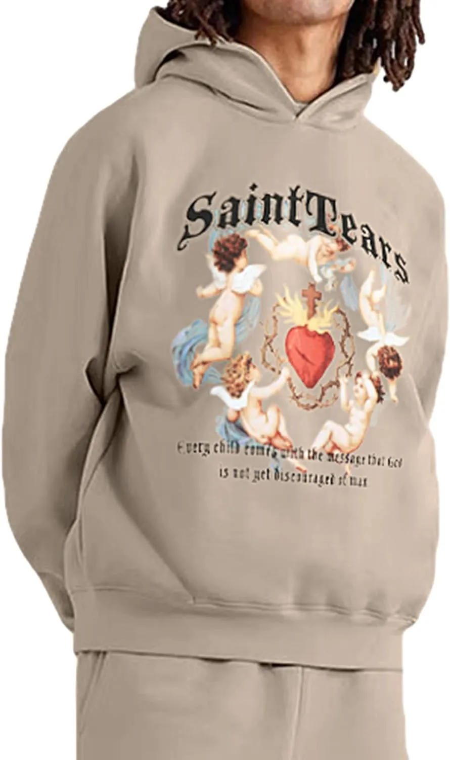 Lucky I See Ghosts Hoodie KY West Hoodie Men's Vintage Graphic Hip Hop Pullover Heavyweight Hoodies