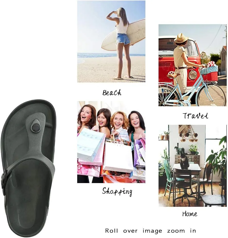 Luffymomo Comfort Footbed Eva Flip fiop Thong Sandals for Womens