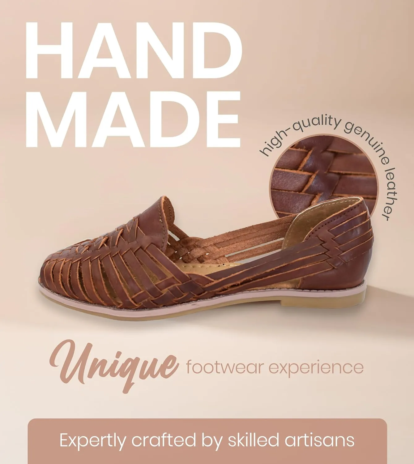 Macarena Collection Womens Shoes Leather Sandals for Women | Huarache Handmade Mexican Sandals Women | Comfortable & Stylish Womens Sandals 2206