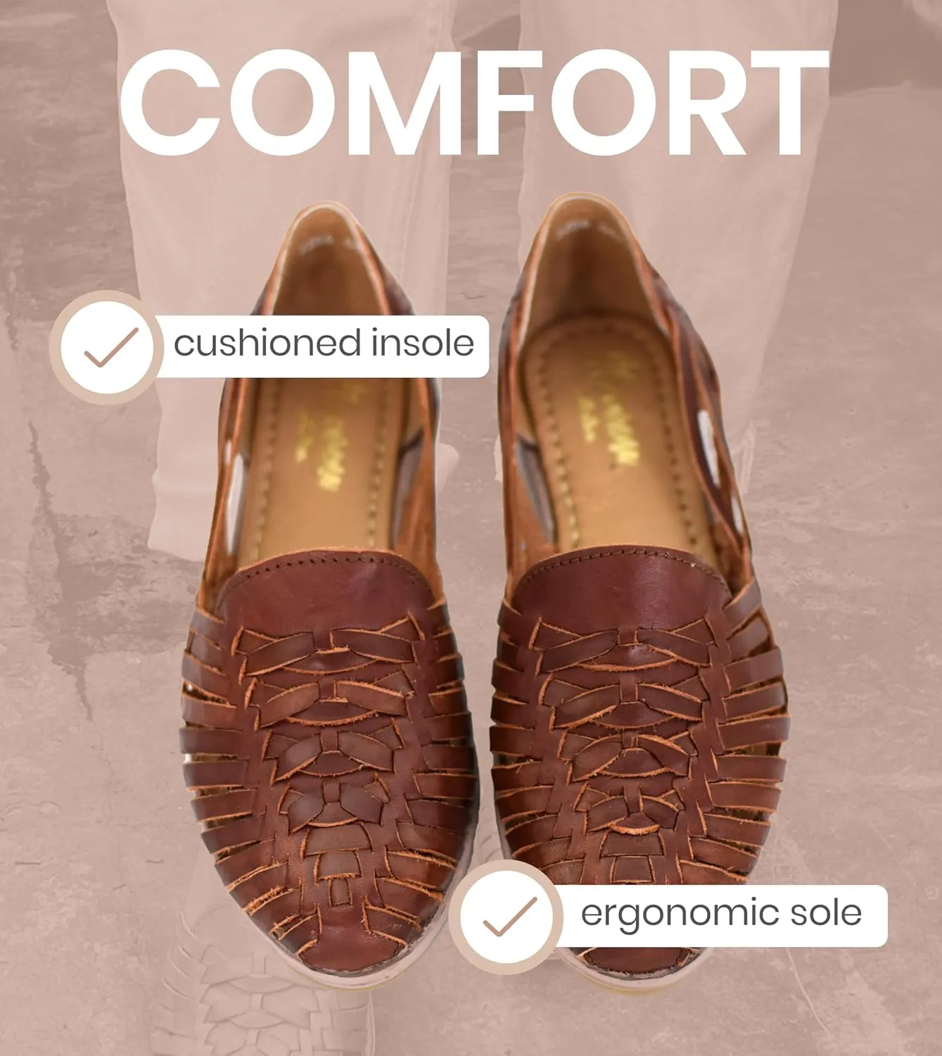 Macarena Collection Womens Shoes Leather Sandals for Women | Huarache Handmade Mexican Sandals Women | Comfortable & Stylish Womens Sandals 2206