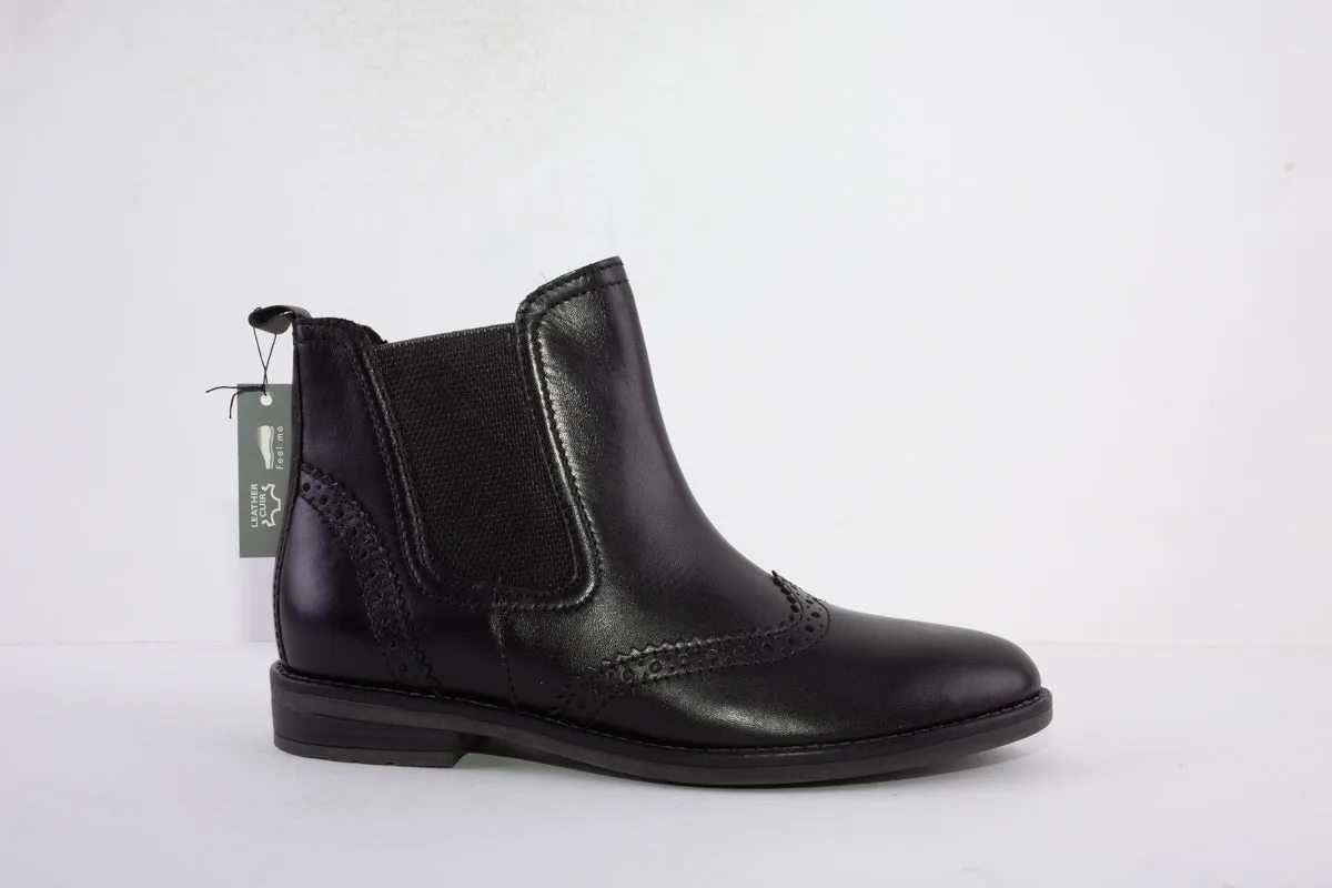 MARCO TOZZI - 25365-002 FLAT CHELSEA BOOT - BLACK