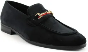 Men's Dress Shoes Loafer with Gold Buckle Slip On Formal Modern Classic