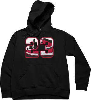 Men's Graphic 23 Hoodie To Match Jordan 1 Style Shoe, Urban Clothing Streetwear