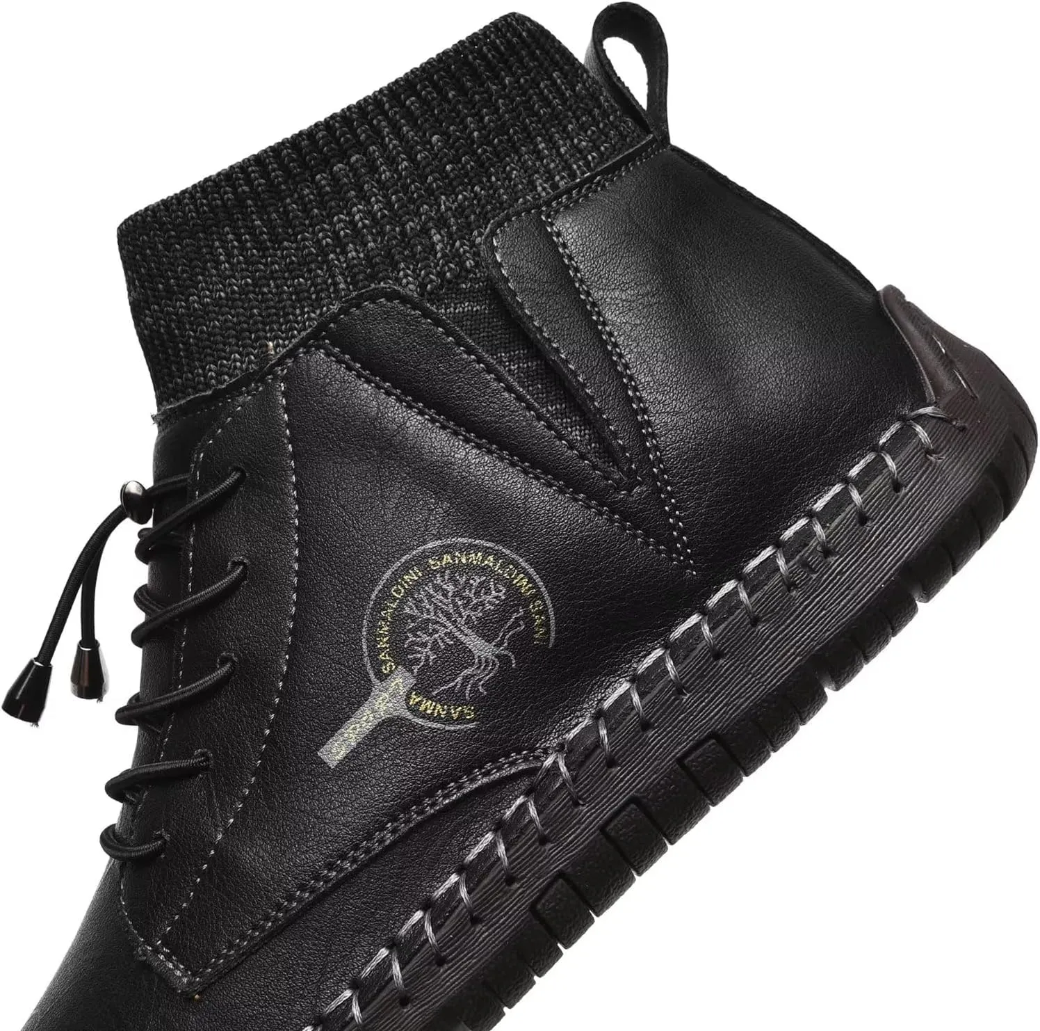 Men's Leather Loafers Fashion Casual Slip On Penny Beck Driving Loafer Shoes Ankle Chukka Boots For Men【Includes Extra Insole】