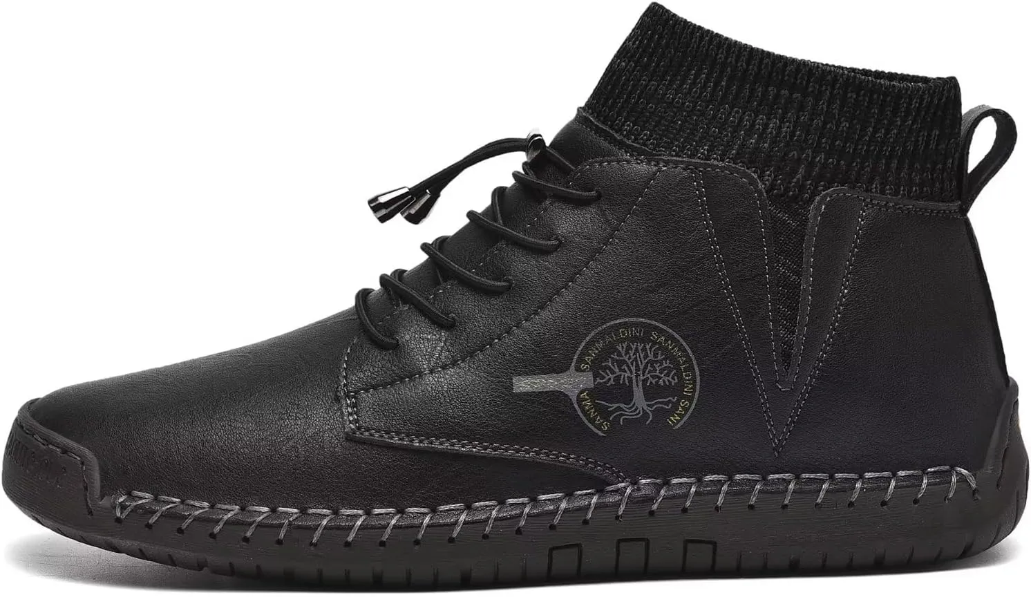 Men's Leather Loafers Fashion Casual Slip On Penny Beck Driving Loafer Shoes Ankle Chukka Boots For Men【Includes Extra Insole】