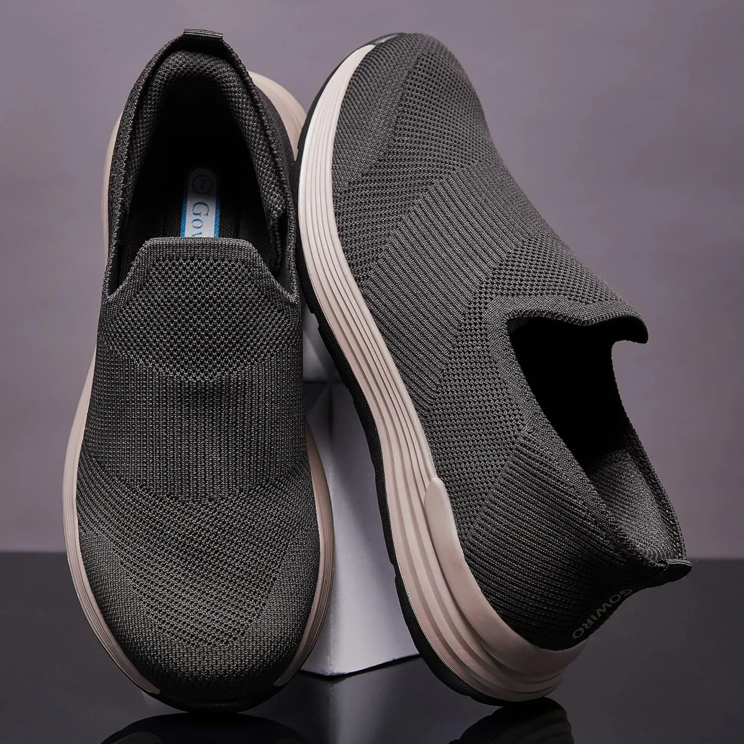 Men's Slip-On Loafers，Textile Materials，Comfort Flex Sole，Free and Convenient to wear Casual Walking Shoes