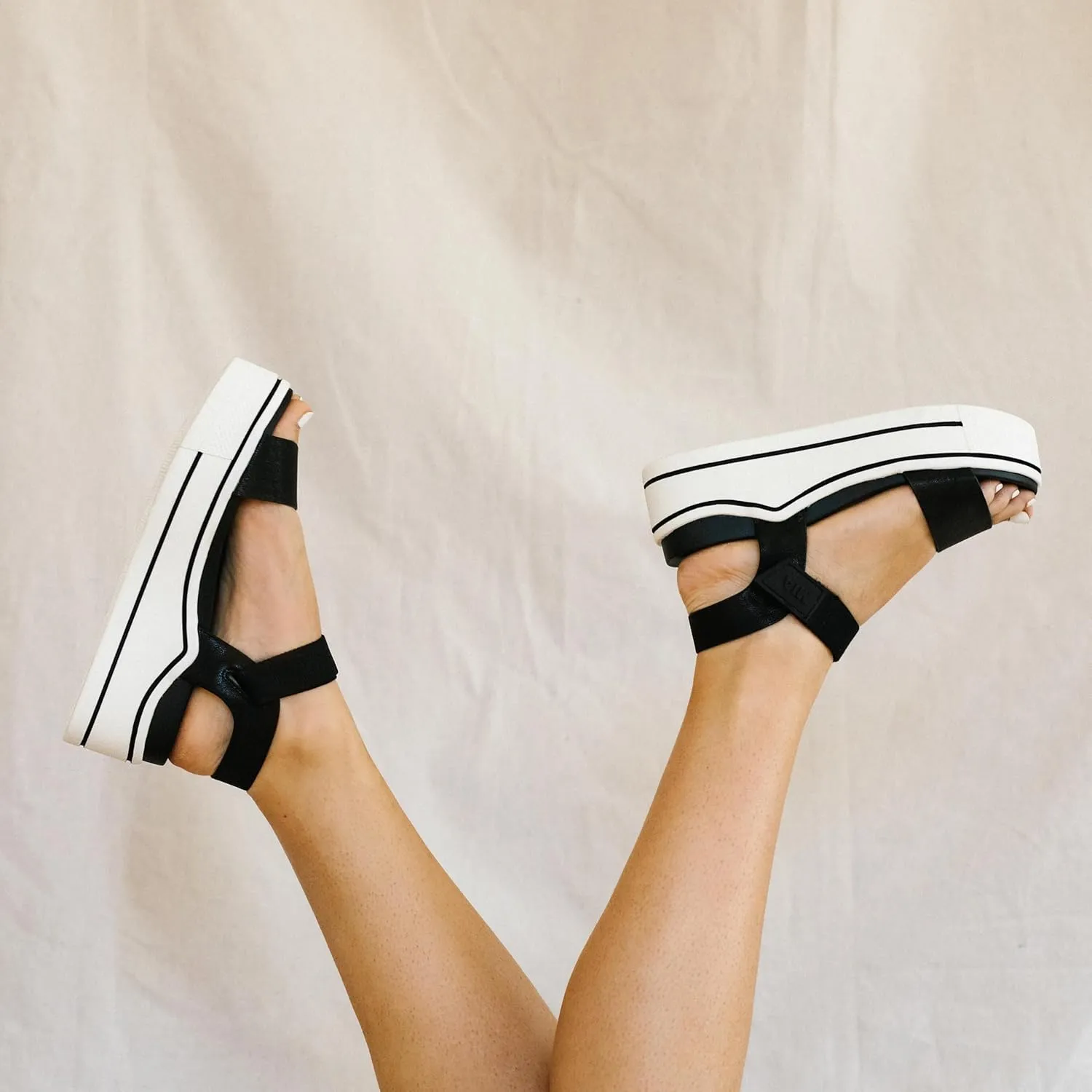 MIA Odelia Vegan Leather Platform Sandals for Women