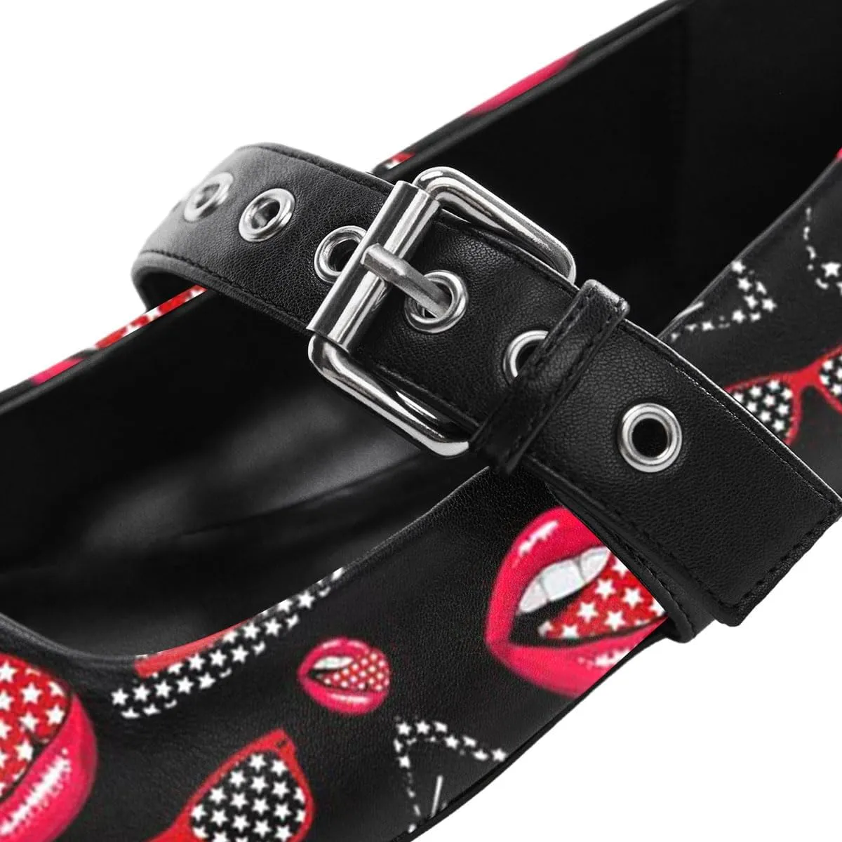 miss left Women Adorable Closed Square Toe Mary Jane Flats Buckle Straps Low Heel Pumps Comfort Ballroom Party Dress Shoes Size 4-16 US