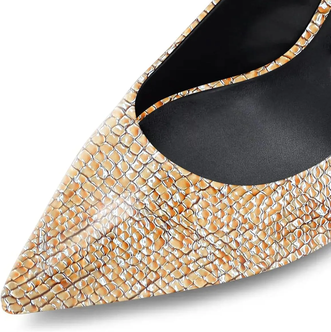 miss left Women Trendy Stilettos Closed Pointy Toe Pumps Slip On High Heeled Shoes for Everyday Working Commuting Size 4-16 US