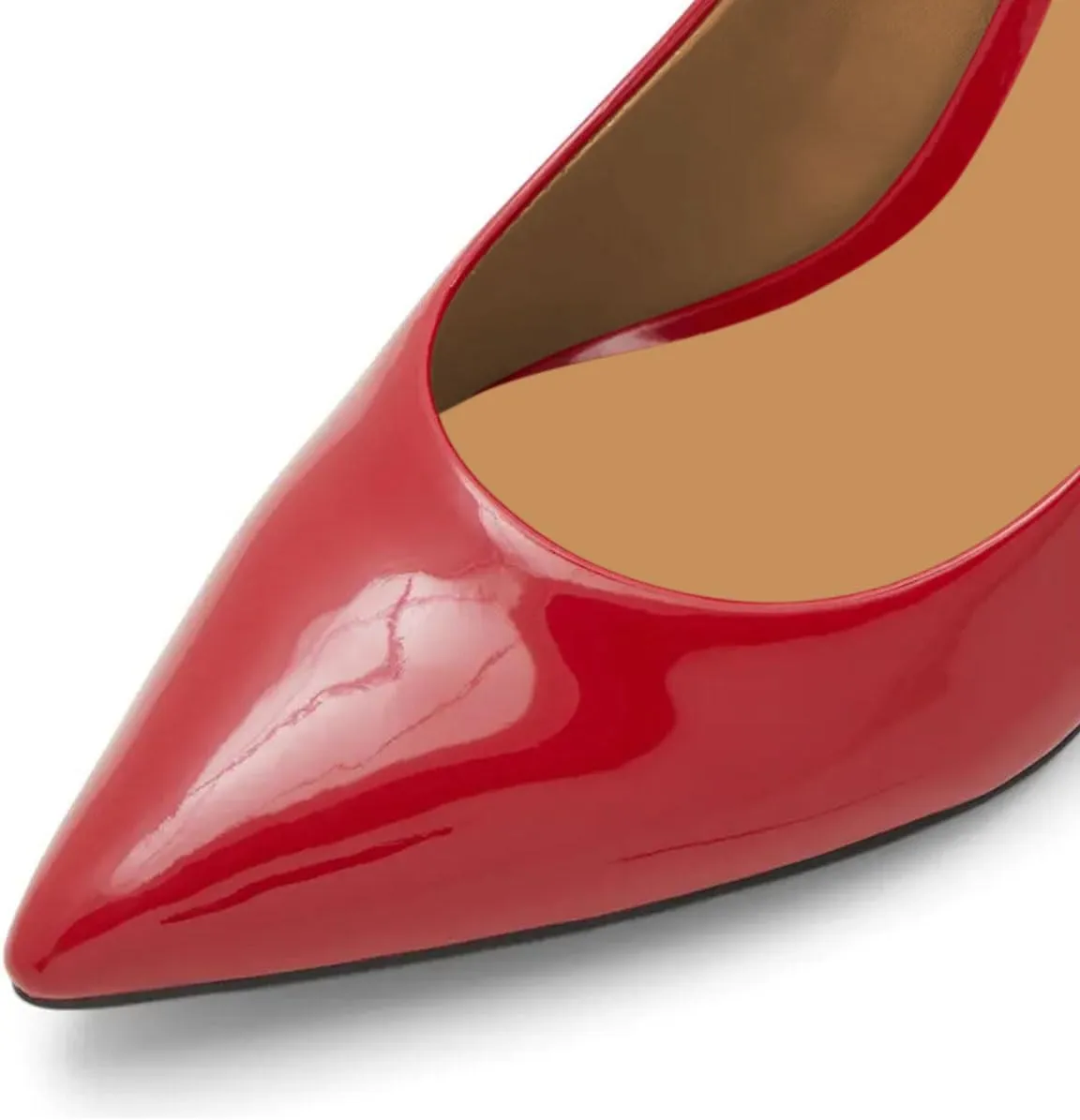 miss left Women Trendy Stilettos Closed Pointy Toe Pumps Slip On High Heeled Shoes for Everyday Working Commuting Size 4-16 US