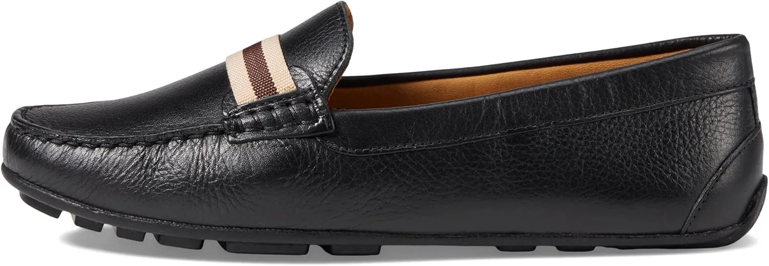 MJNY Womens Casual Comfortable Genuine Leather Lightweight Driving Moccasins Classic Fashion Webstrap Slip On Ladies Driving Loafer Flat Shoes
