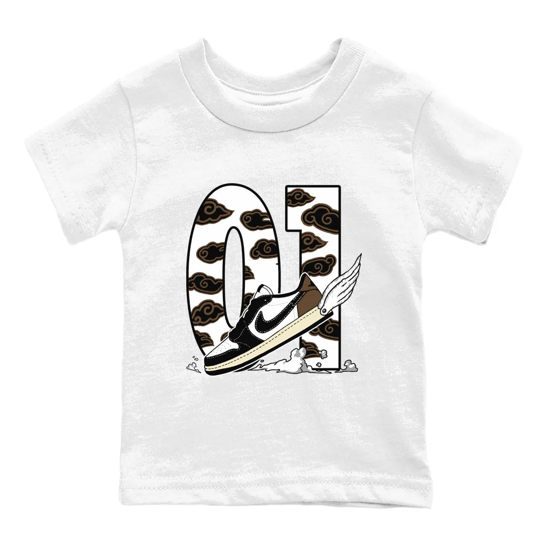Mocha SNRT Clouds 1 - *00% satisfaction Tees Sneaker Jordan Fly Hot price drop Kids To The Air