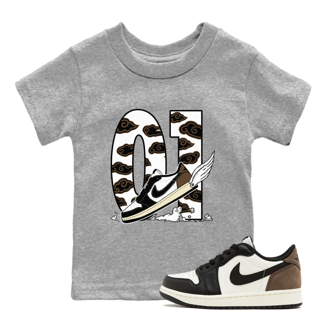 Mocha SNRT Clouds 1 - *00% satisfaction Tees Sneaker Jordan Fly Hot price drop Kids To The Air