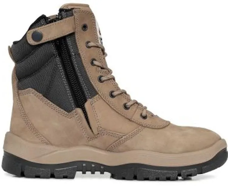 MONGREL 251060 HIGH ANKLE ZIP SIDE - STONE