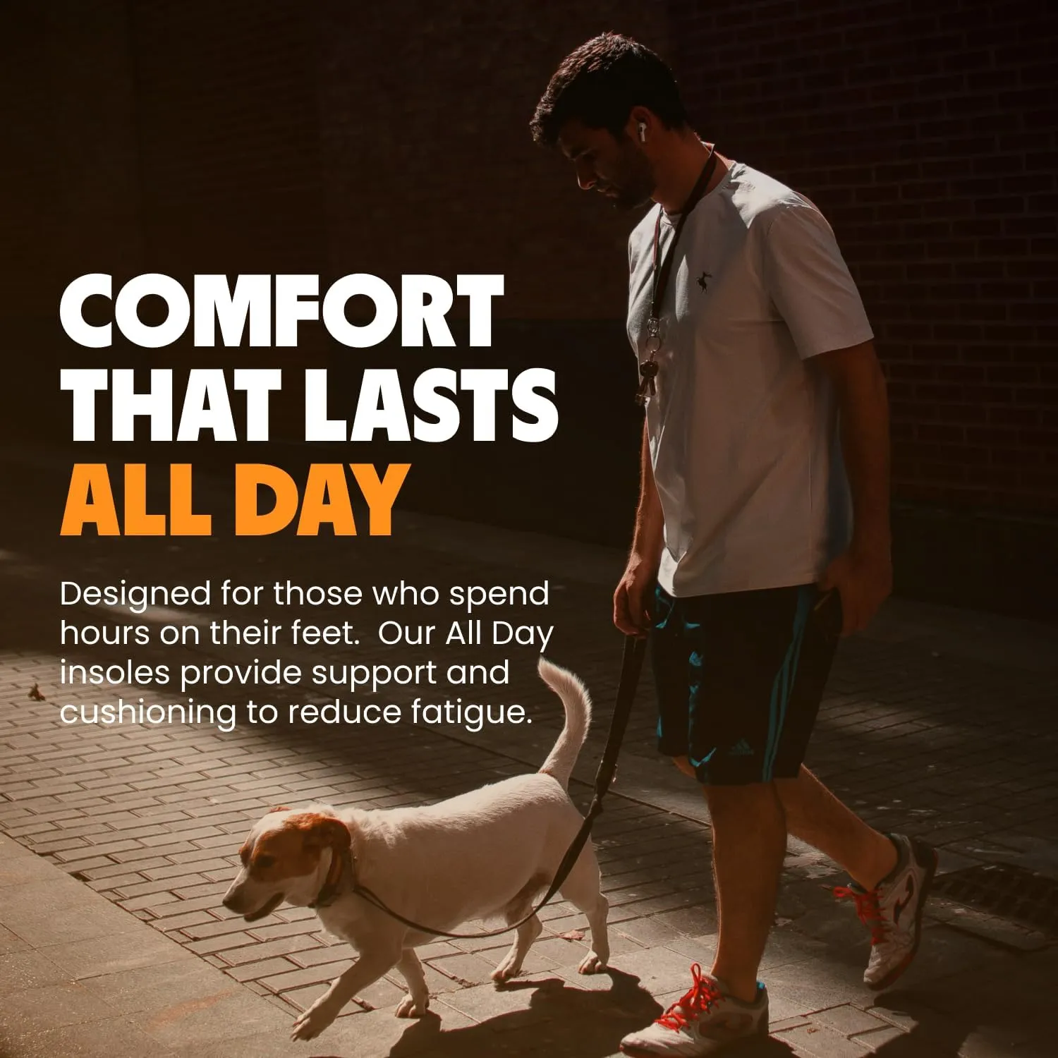 MOVE All Day Comfort Insole - Extra Plush Foam Insole for Stress Reduction on Feet, Knees, Back, Shock Absorbing, Walking, Foot Cushion, Comfort, Arch Support, and Work Boots (M16-16.5/WM17.5-18)
