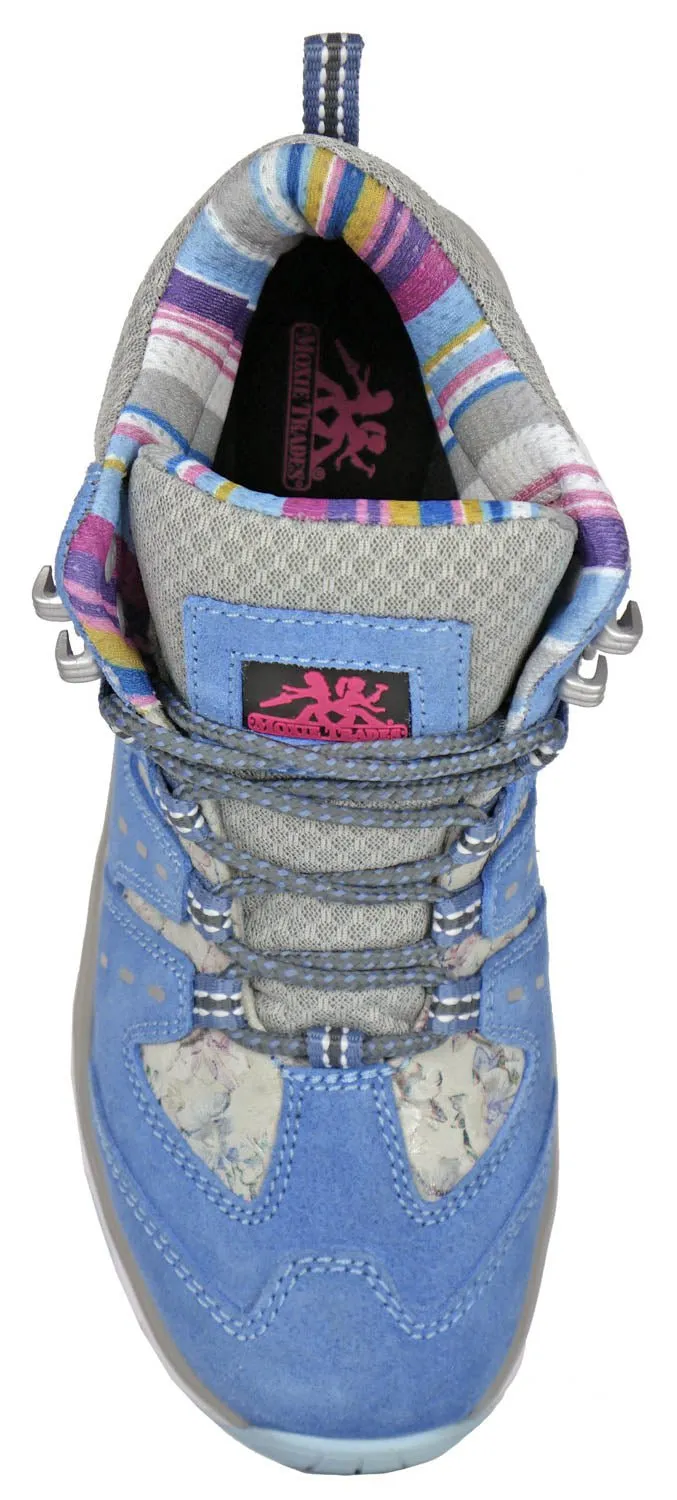 Moxie Trades Womens Trisha Composite Toe Blue Suede Work Boots
