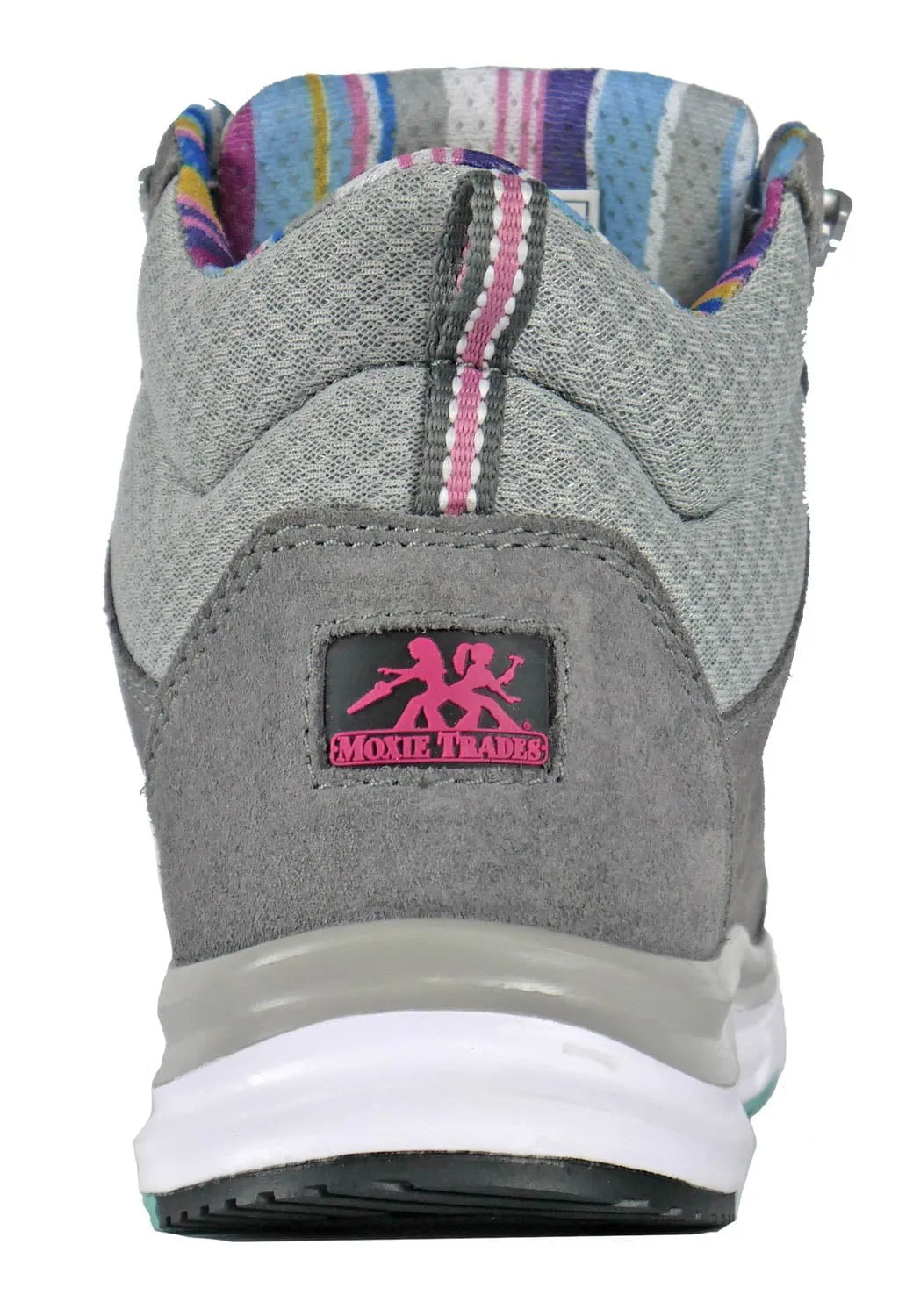 Moxie Trades Womens Trisha Composite Toe Grey Suede Work Boots