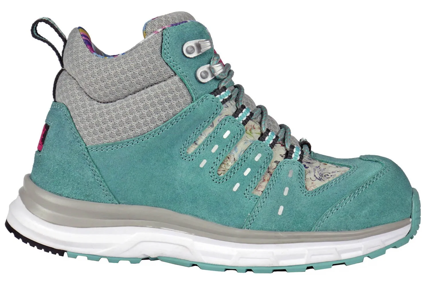 Moxie Trades Womens Trisha Composite Toe Turquoise Suede Work Boots